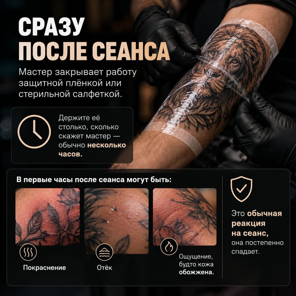 Сразу после сеанса