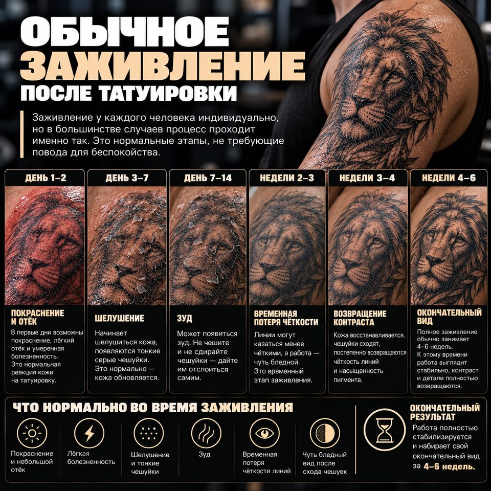 Обычное заживление